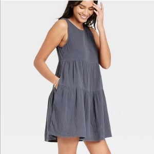 BNWOT Gauze Tiered Tank Dress